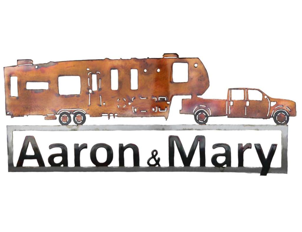 Smw Custom Metal Personalized Rv Sign Sunriver Metal Works