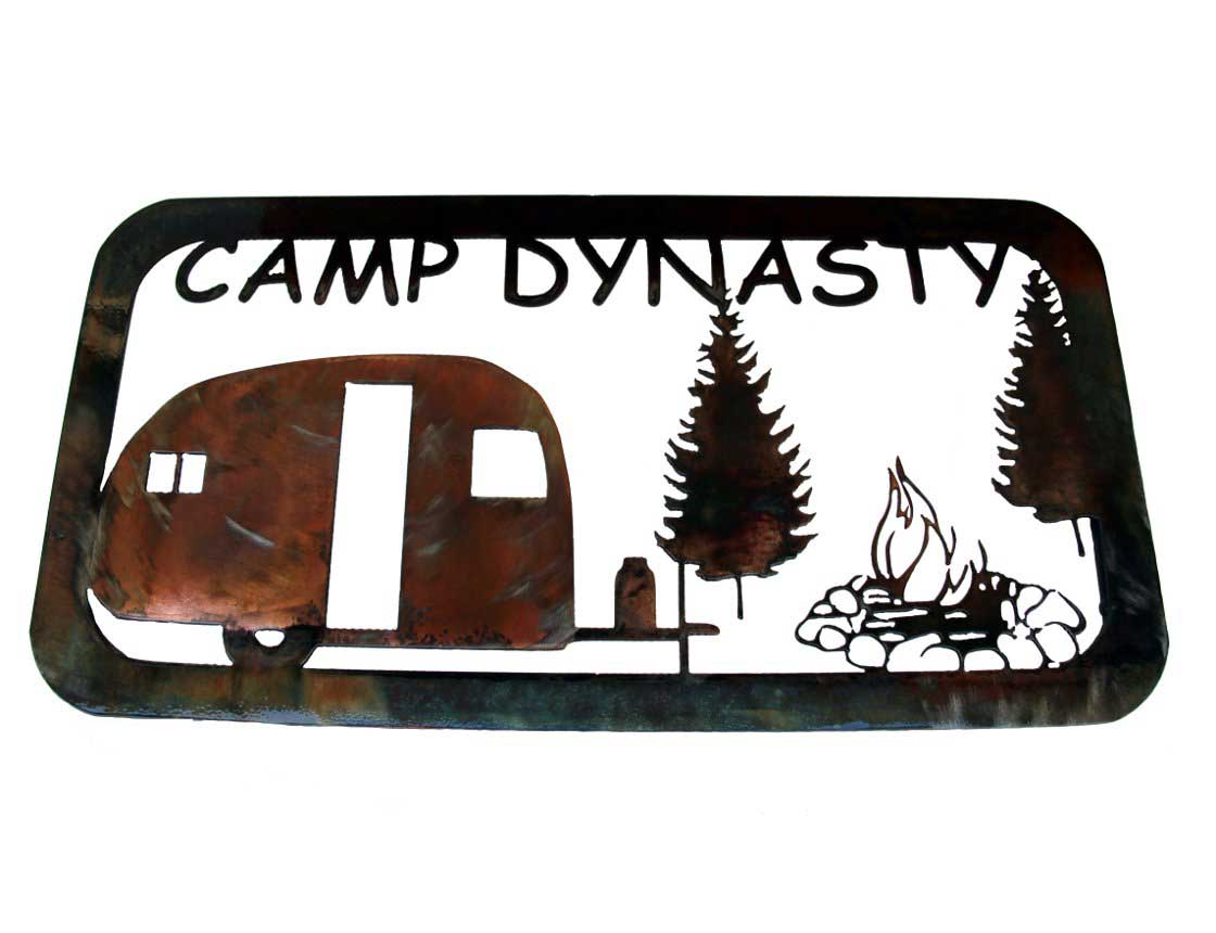 Custom Metal Camping Signs