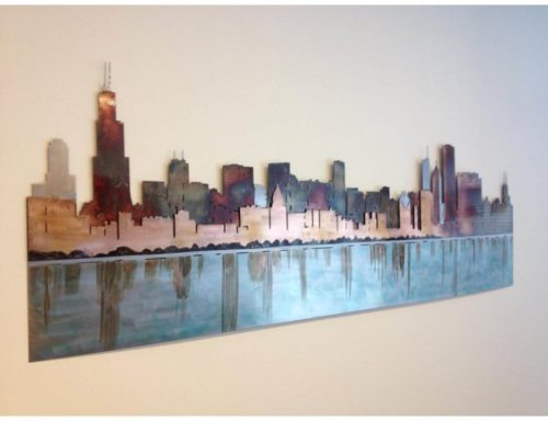 chicago skyline wall art