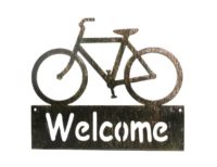 metal-bicycle-welcome-sign