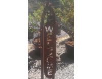 custom-metal-welcome-sign-cow-stanchion