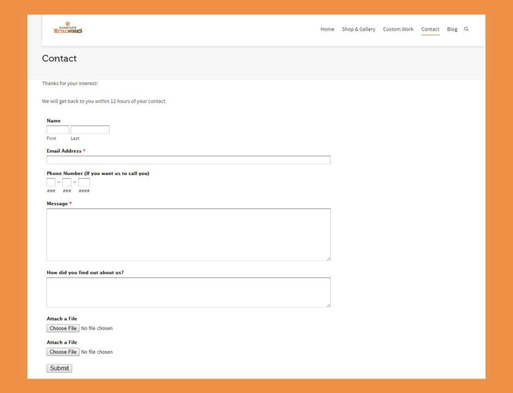 sunriver-metal-works-contact-form
