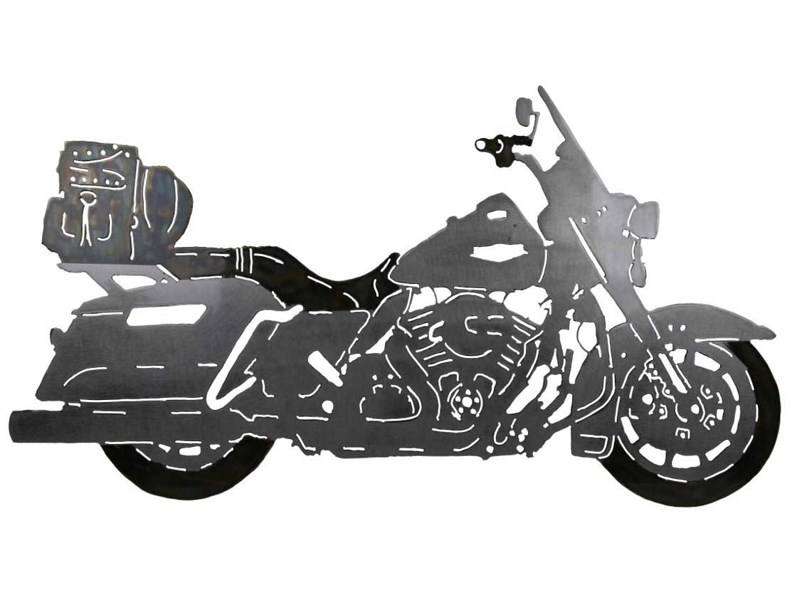 SMW545 Custom Metal Harley Motorcycle  Wall Art  Sunriver 