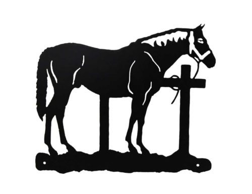 schoolhouse wall art hitching post horse