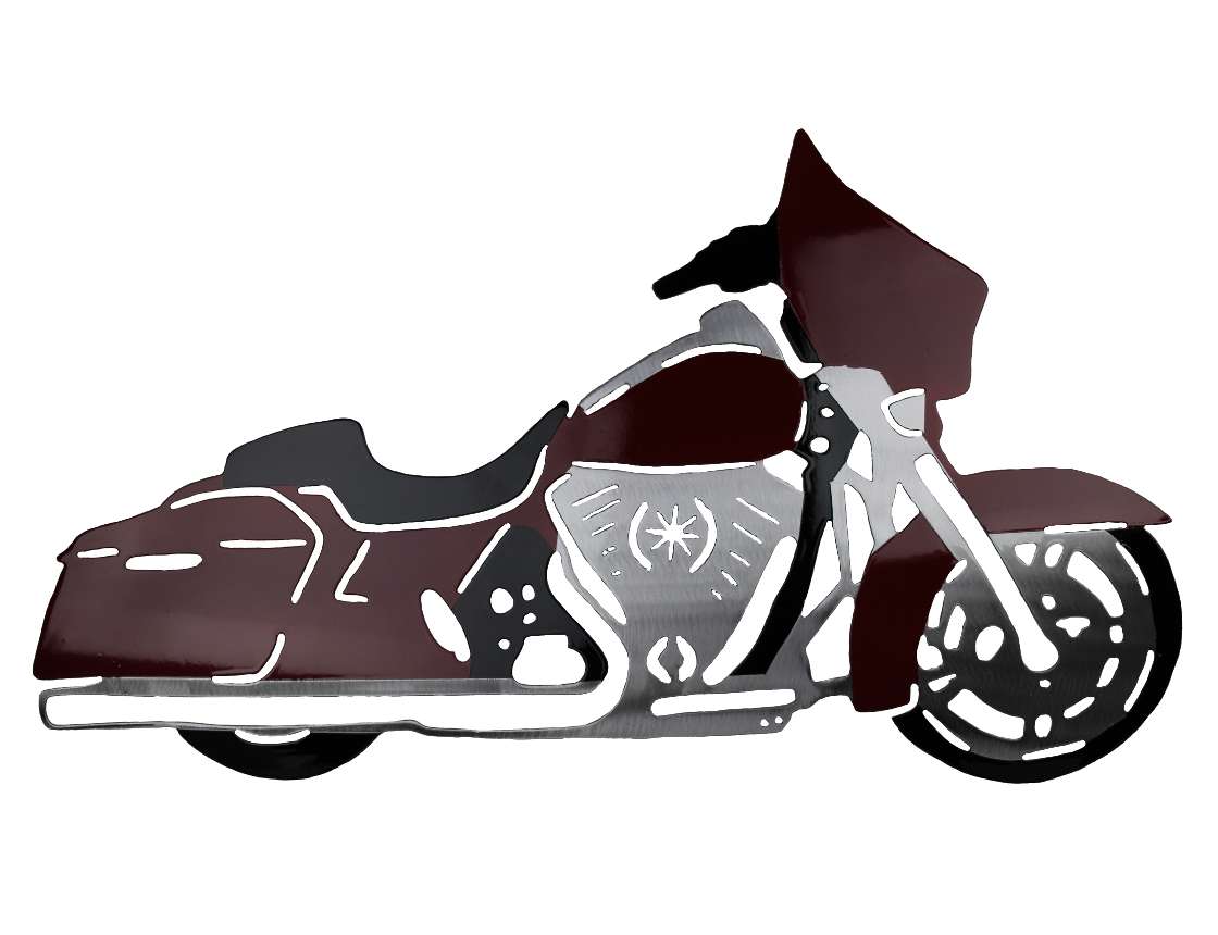 SMW593 Metal Harley Motorcycle Art - Sunriver Metal Works