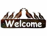 quail welcome sign