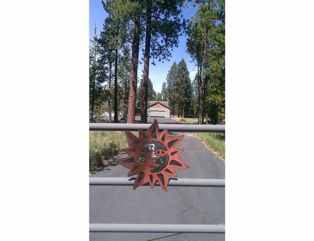 SMW0079 Metal Sun Gate Art - Sunriver Metal Works