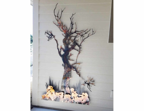 juniper tree wall art