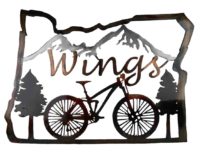 personalized Oregon mountain bike sign
