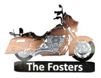 personalized motorcycle wall art