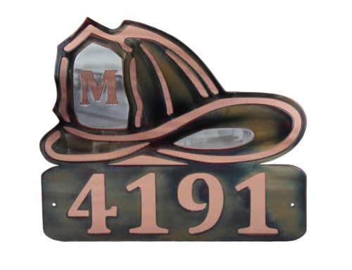 personalized fireman sign