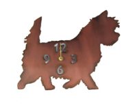 cairn terrier clock