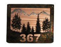 personalized mountain house sign