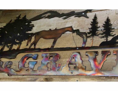 personalized horse family name sign