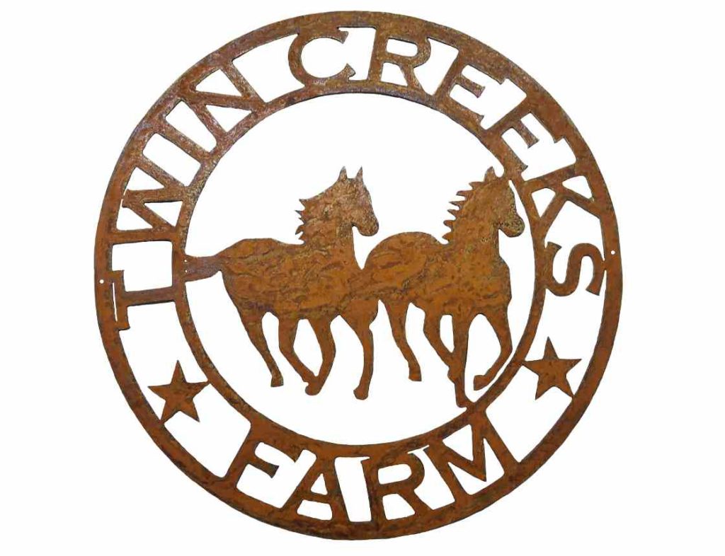 smw0819-horse-farm-sign-custom-metal-sunriver-metal-works