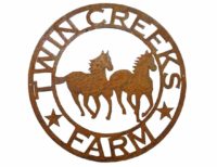 horse farm sign