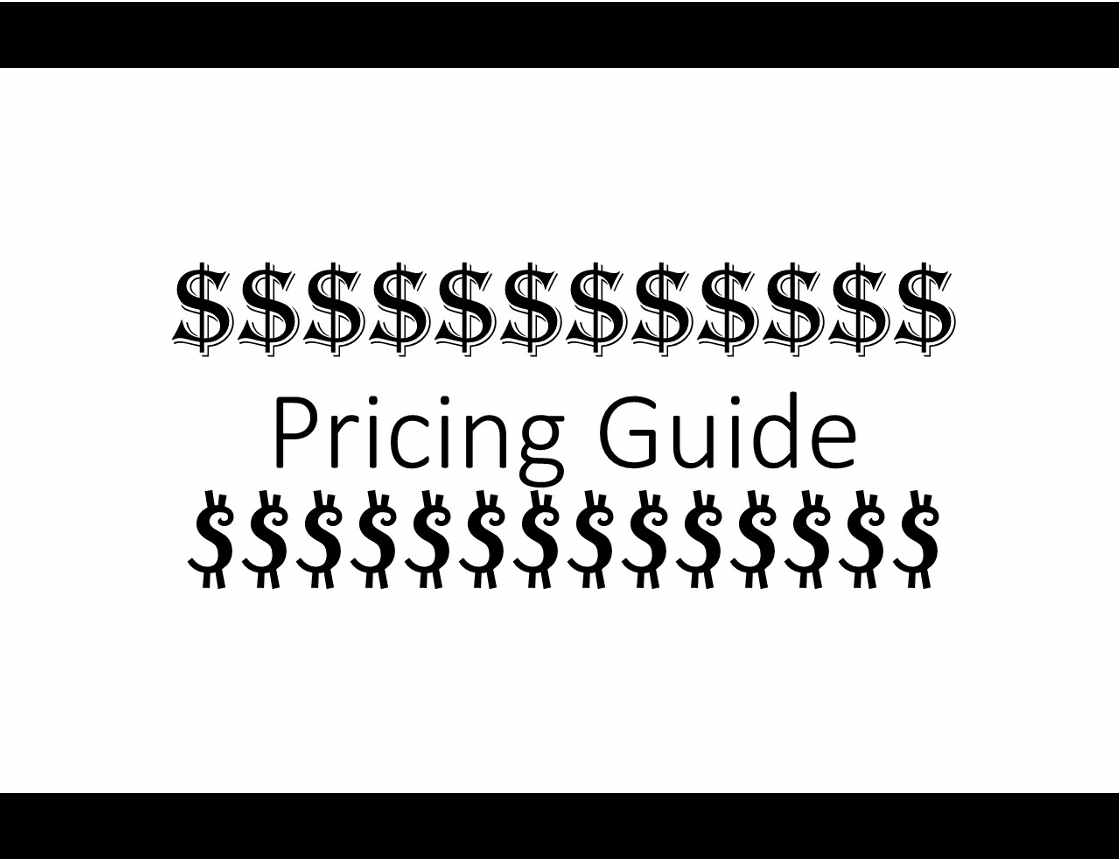 metal work pricing guide