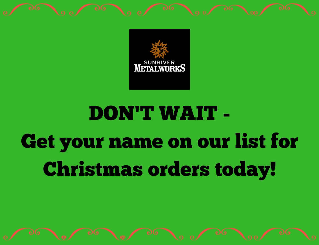 Christmas Orders – Get Your Name On The List
