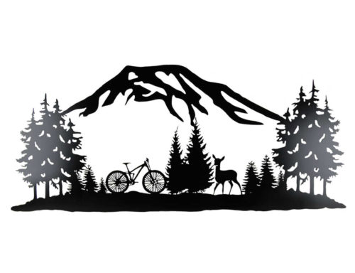 mountain biking wall art