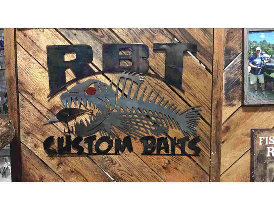 Custom Bait Shop Sign - Contact Sunriver Metal Works for specialty