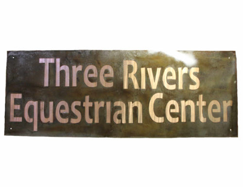 custom equestrian center sign