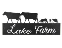 custom dairy farm sign