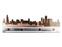 chicago flag skyline art