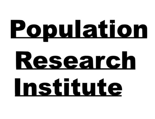 population research institute sign