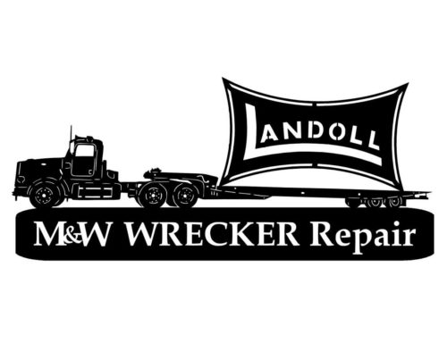 wrecker repair logo art
