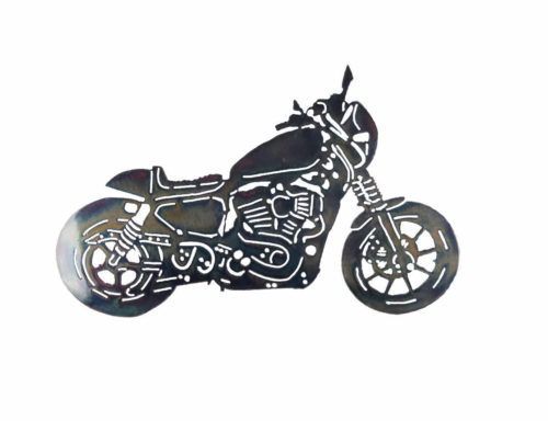 custom motorcycle wall art