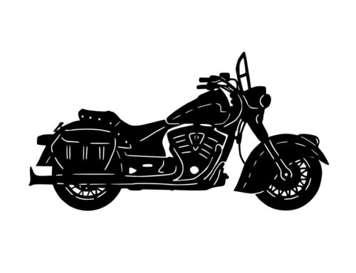 metal indian motorcycle art