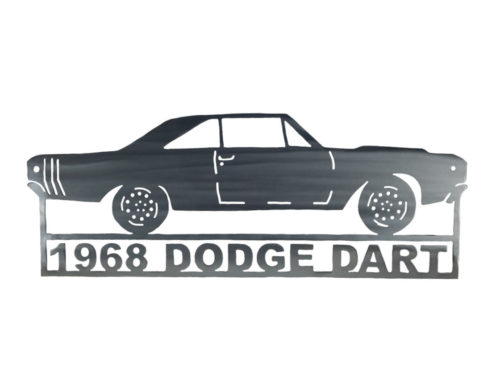 dodge dart metal art