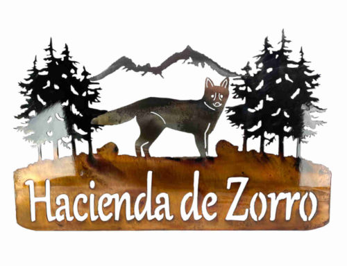 hacienda fox home sign